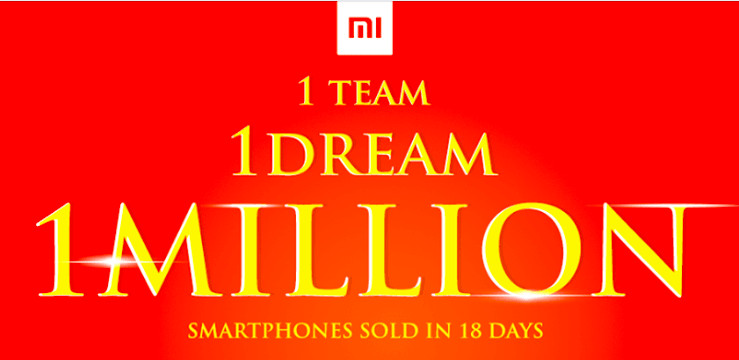 Xiaomi 1M smartphones