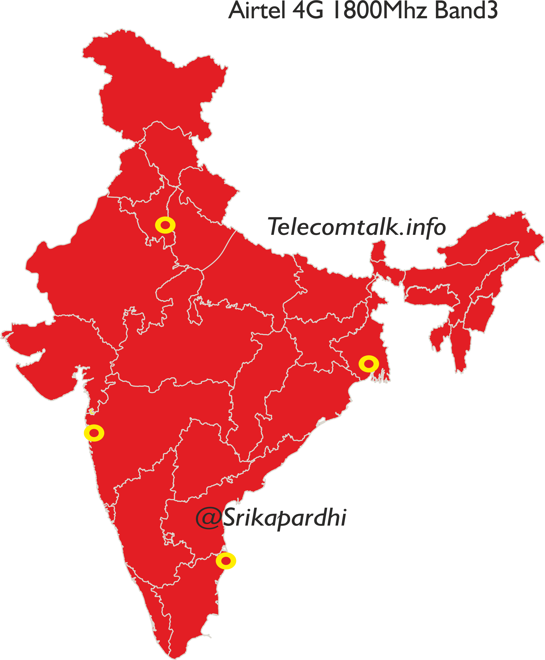 Vi 4g Coverage Map Pan India 4G Maps Of Telecom Operators Across Various Bands | Telecomtalk