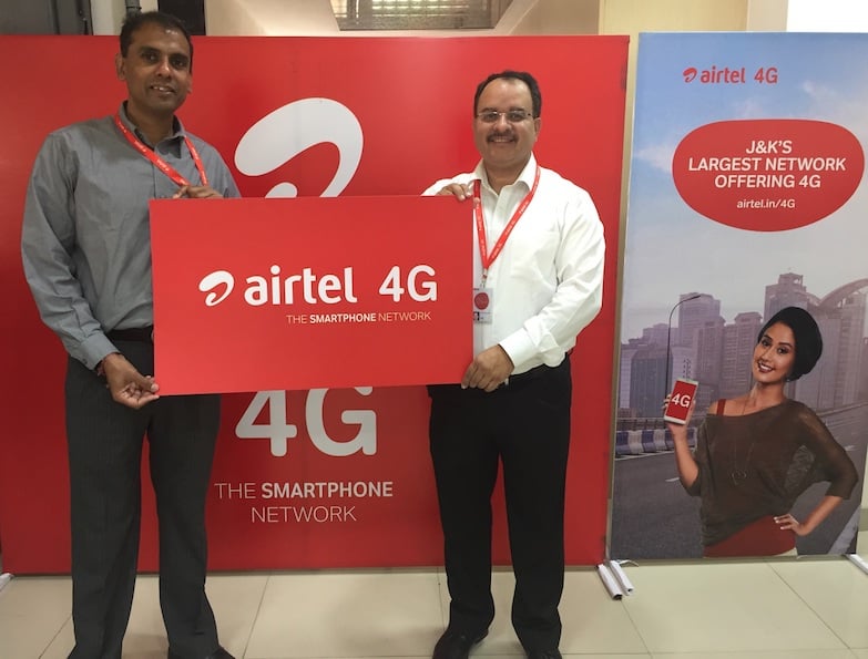 Airtel 4G services in J&K