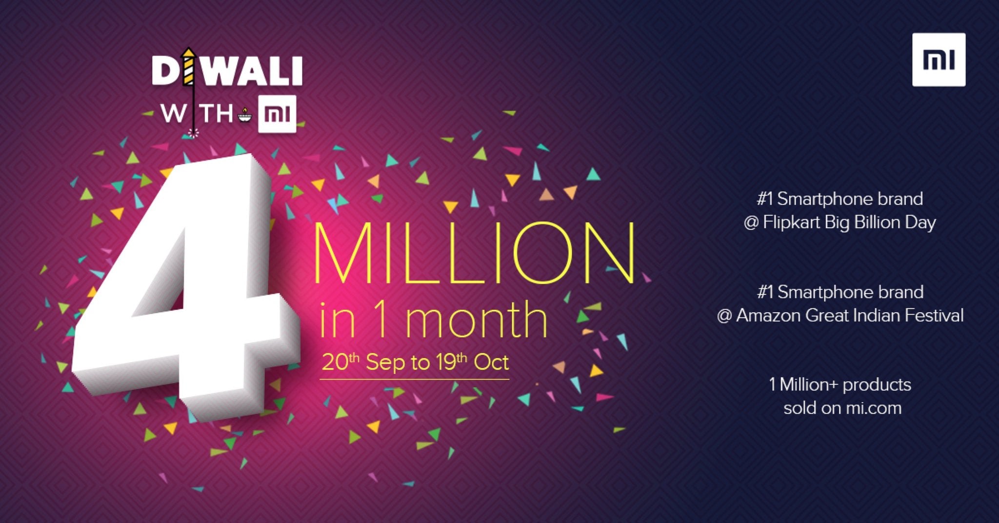 Xiaomi India Shipped More Than 4 Million Smartphones During the Festive Season