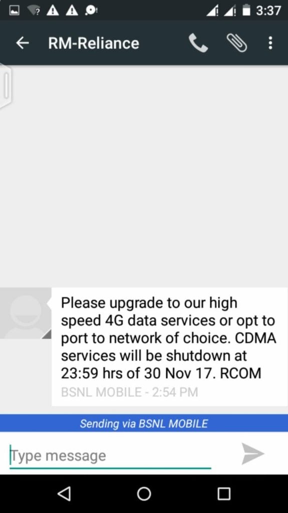 rcom-mts-cdma-shutdown