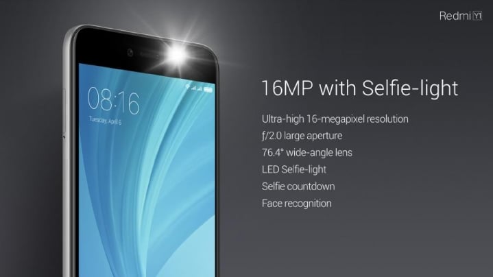 redmi y1 lite features