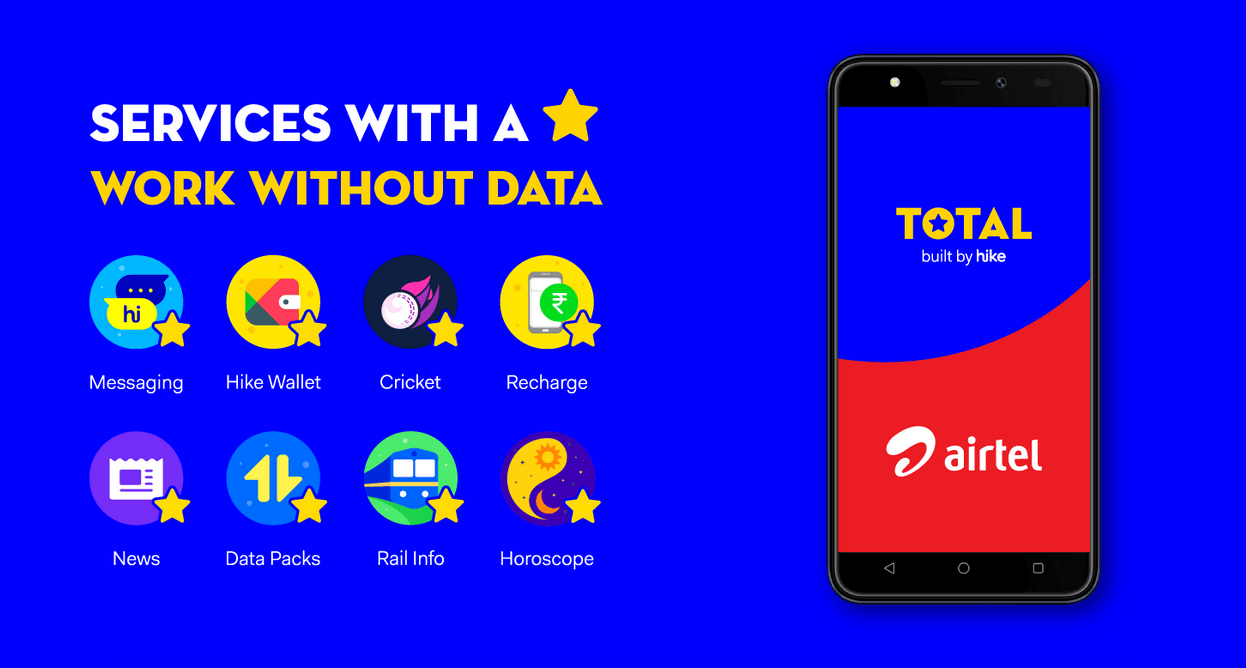 Hike Partners With Bharti Airtel to Preinstall Total App on Select Airtel 4G Smartphones