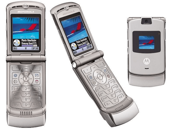 old foldable phone