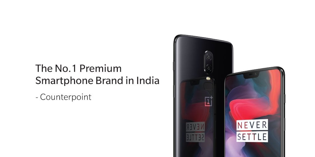 OnePlus Captures 40% Share in Indian Premium Smartphone Market Driven by Strong OnePlus 6 Sales