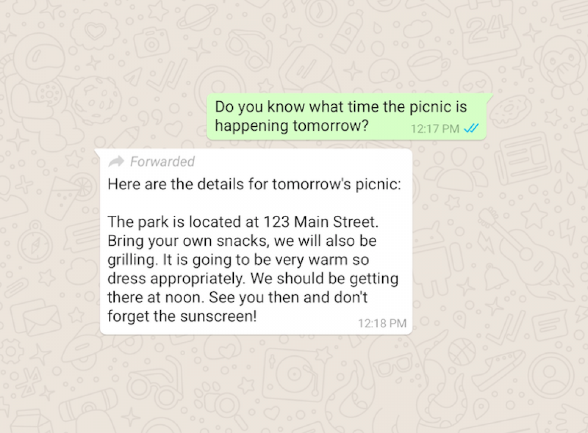 WhatsApp Completes the Rollout of Forwarded Messages Labelling for ...