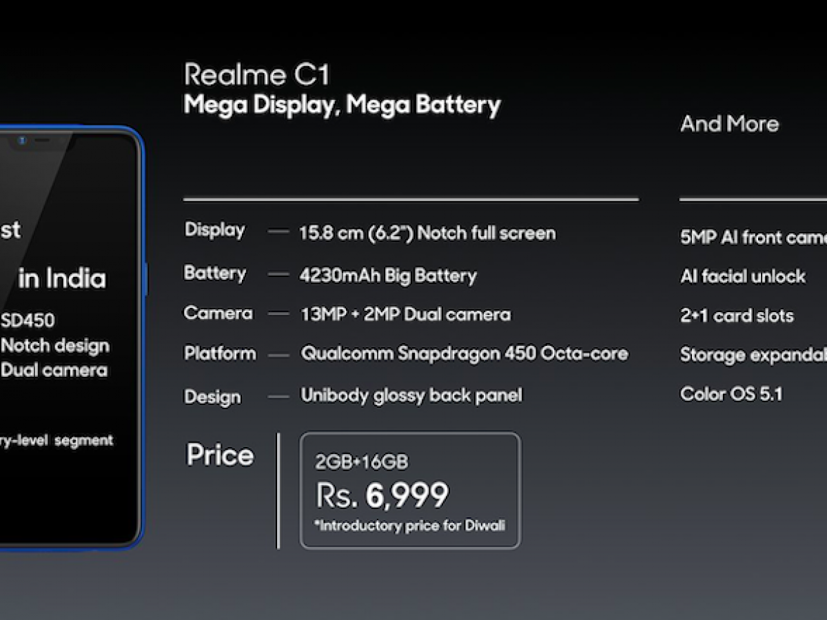 realme c1 ka kitna kimat hai