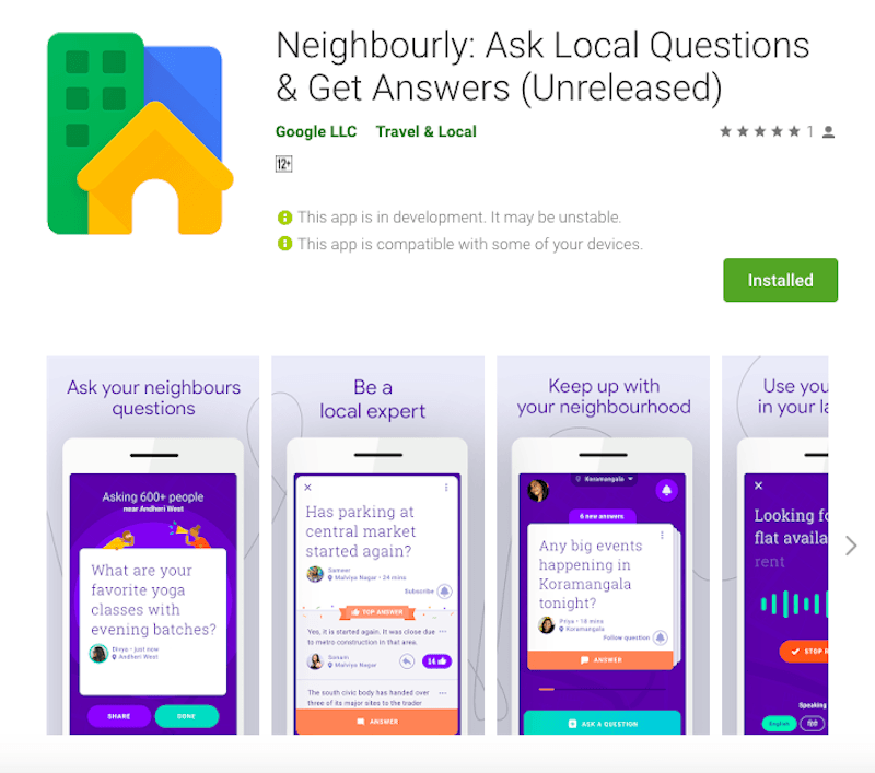 google-neighbourly-mobile-app-india