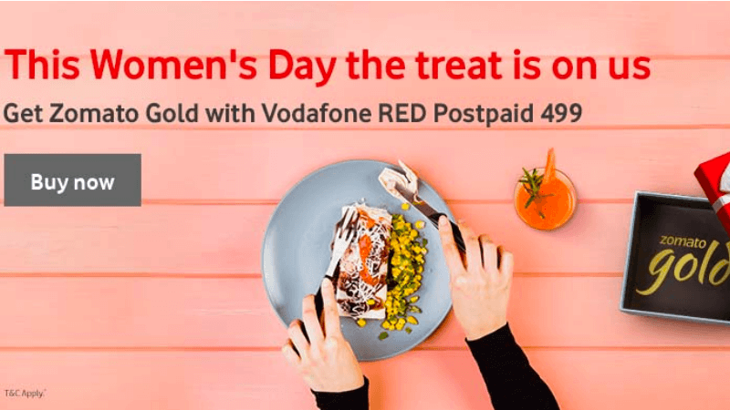 Vodafone Starts Offering Free Zomato Gold Subscription to Postpaid Users - 92