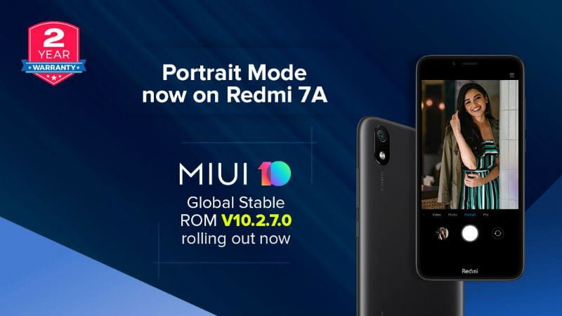 MIUI 10 2 7 Update Adds AI Portrait Mode for Rear Camera on Xiaomi Redmi 7A - 22