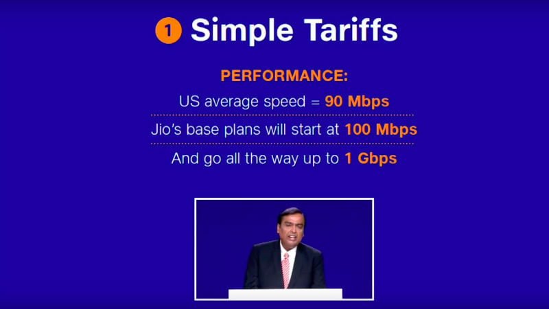 Reliance Jio GigaFiber Tariffs and New Feature Announced - 23