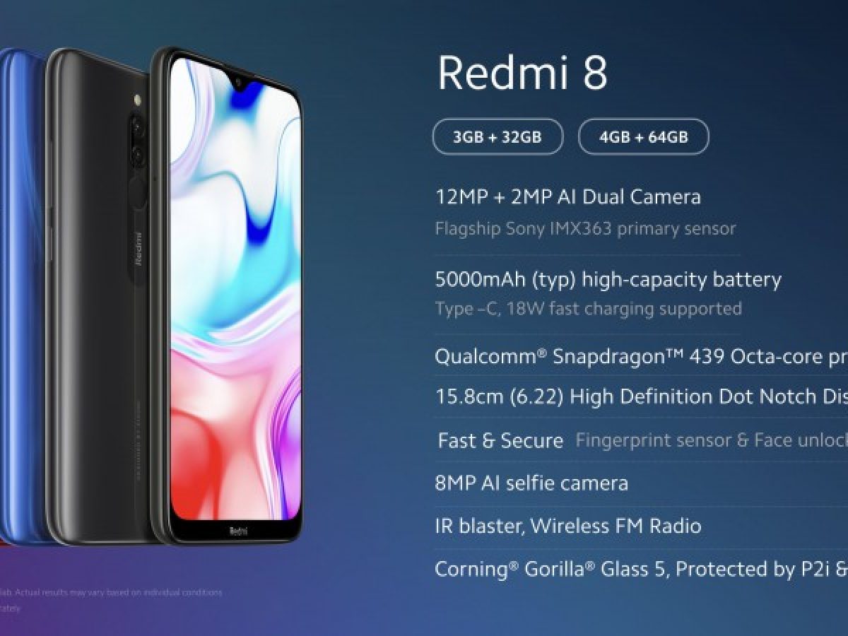 Redmi 8 @₹9,799  Do More with 4GB - Mi India