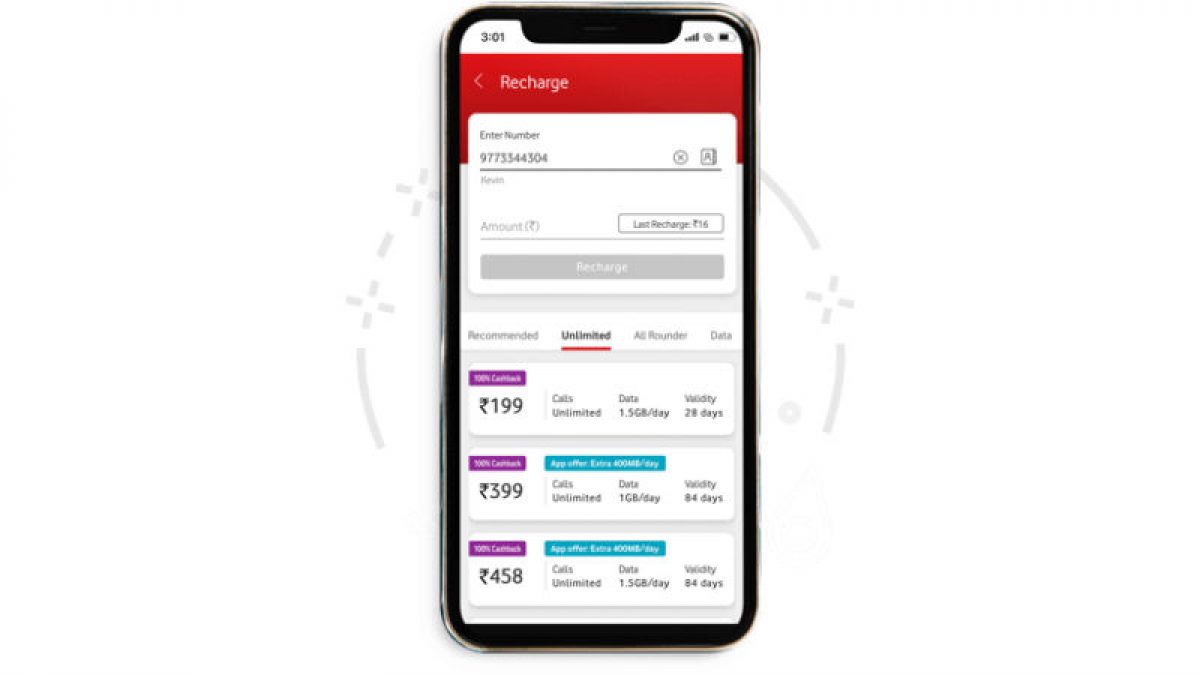 vodafone sim recharge