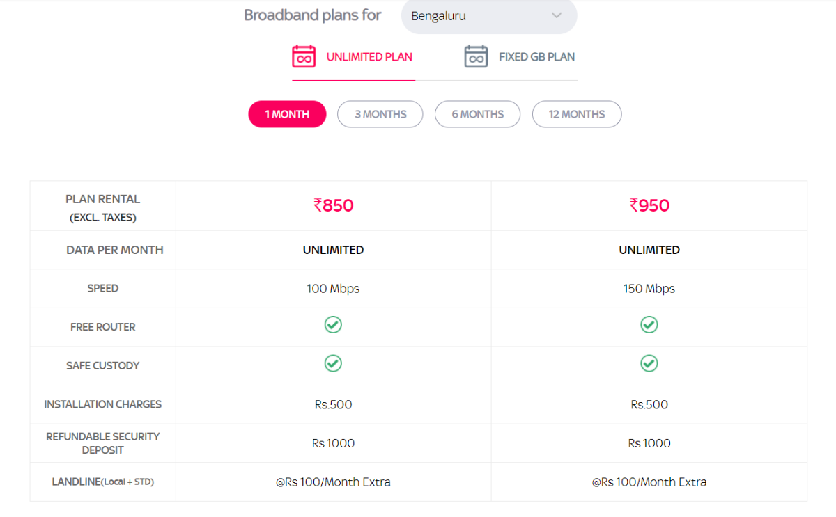 Tata Sky Broadband Now Offering Landline Service for Free With Long Term Plans - 6