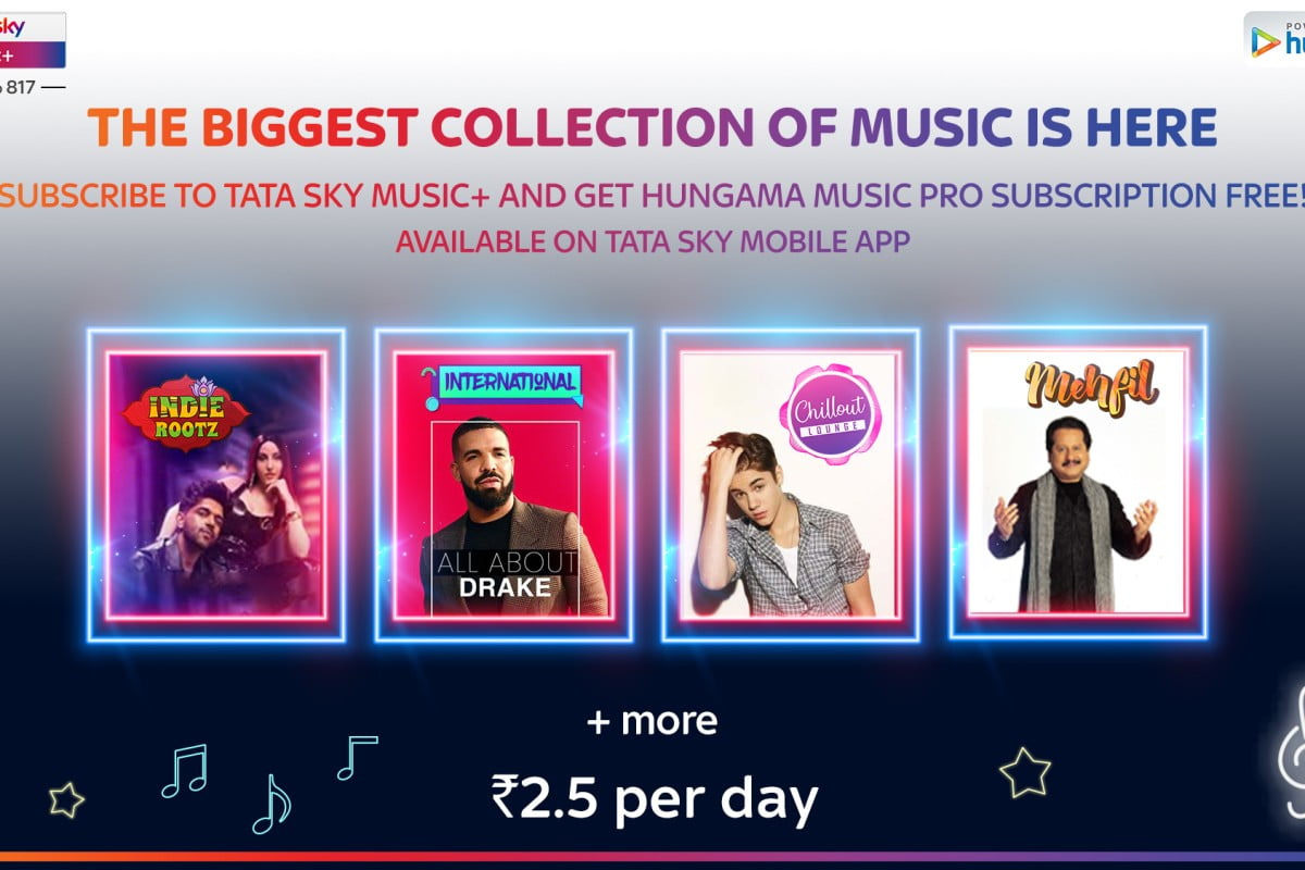 Tata Sky Partners With Hungama Music  Mobile App Subscribers Can Get it for Free - 37