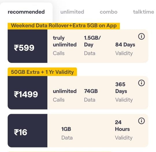 Vodafone Idea Rs 1 499 Plan Offering 50GB Additional Data - 45