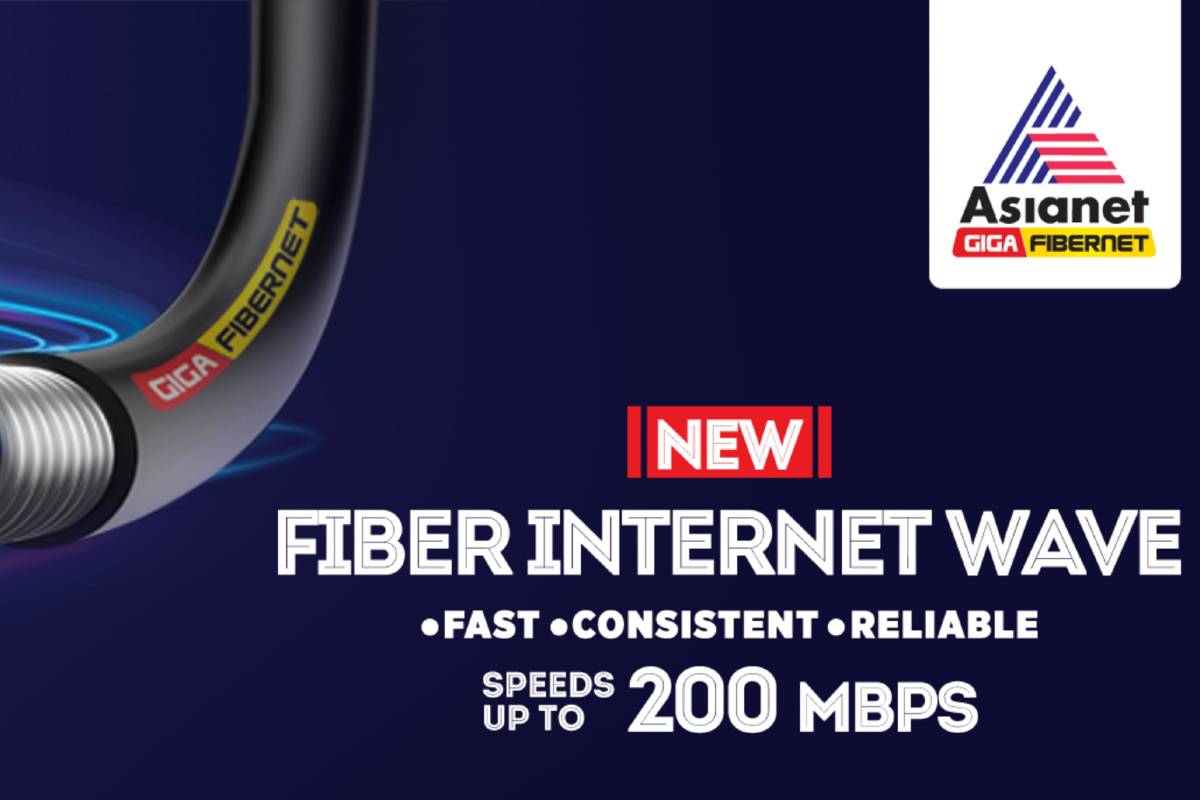 Asianet Giga Fibernet 200 Mbps Broadband Plan With Cable TV Subscription Costs Rs 999 - 75