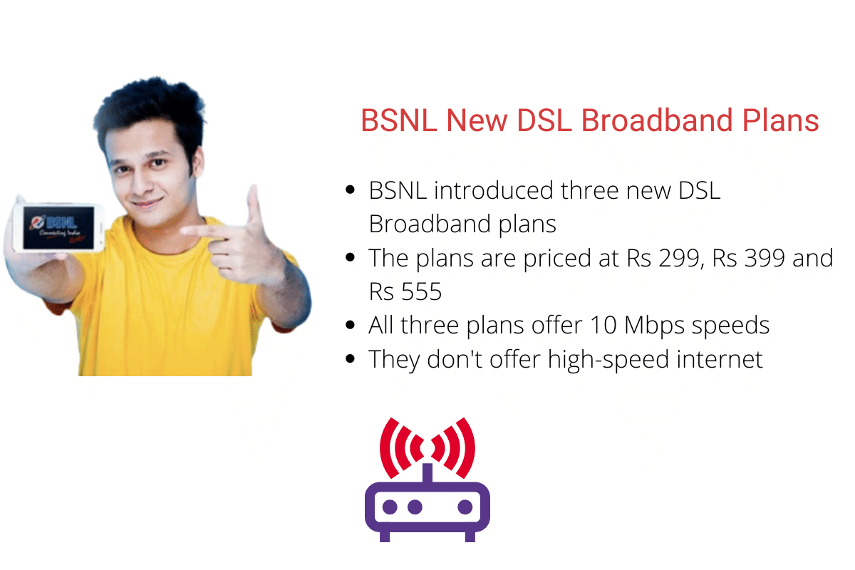 BSNL Launches Rs 299  Rs 399 and Rs 555 DSL Broadband Plans - 3