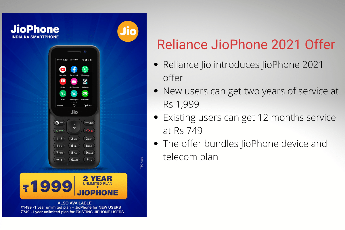 JioPhone 2021 Offer Allows Customers to Get 12 Months of Service at Just Rs 749 - 49