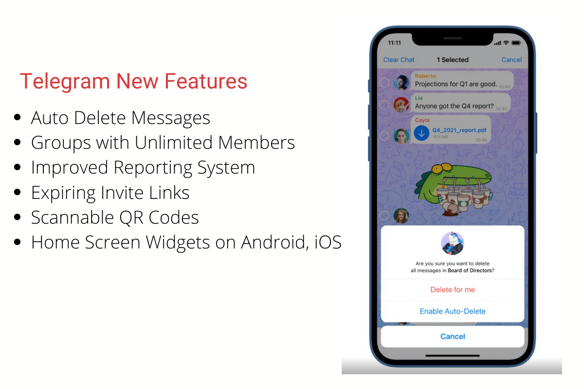 Telegram Gains Auto Delete Messages  Broadcast Groups and More Features - 54