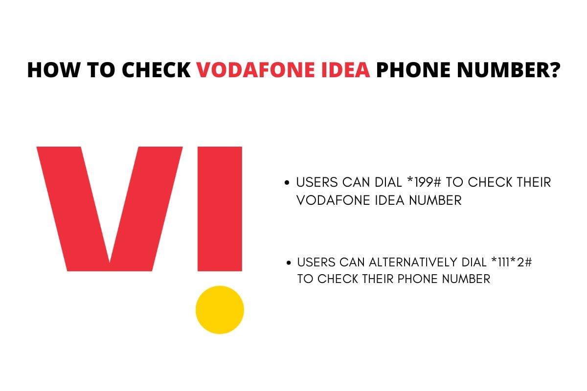 How to Check Vodafone Idea Phone Number  - 96