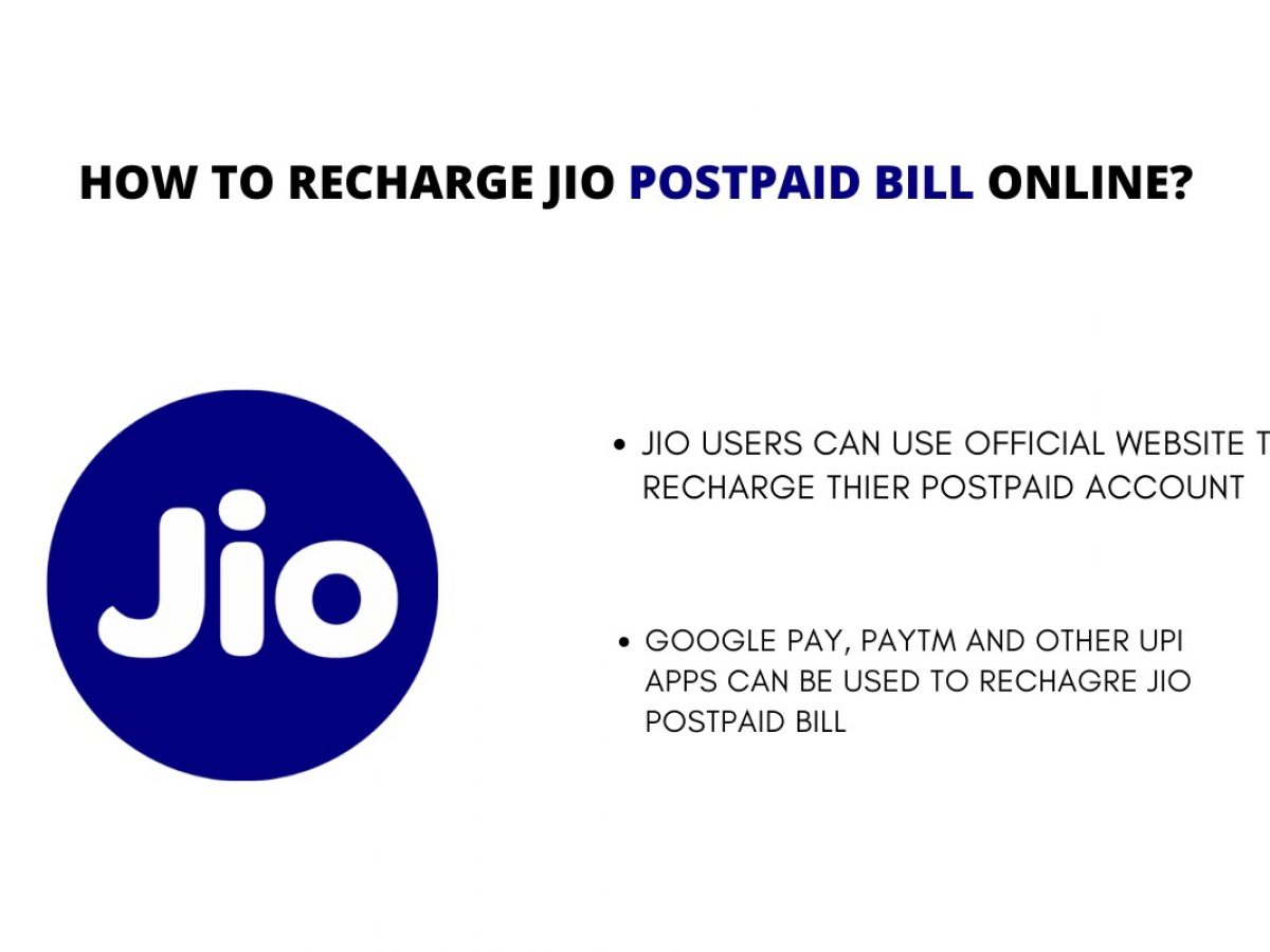 recharge postpaid jio number