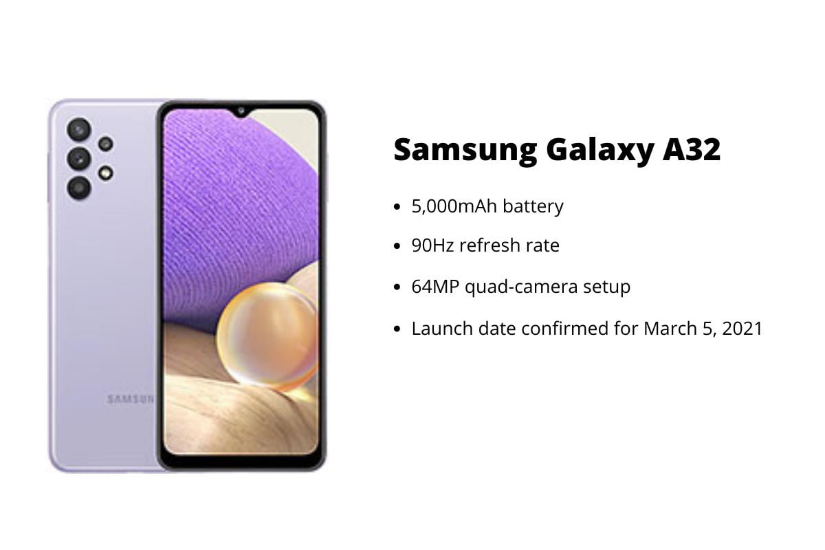 Samsung Galaxy A32 India Launch Confirmed On March 5 Specifications