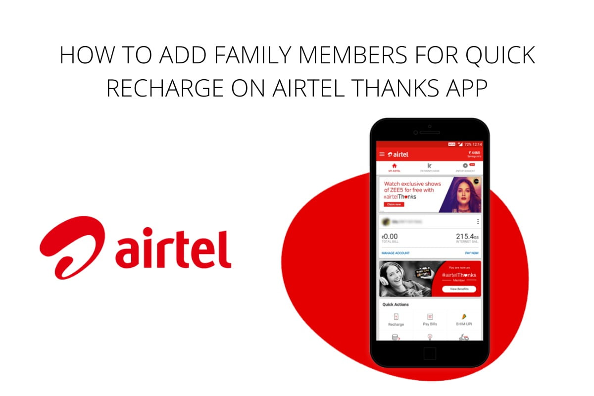 How to Add Family Members for Quick Recharge on Airtel Thanks App - 40