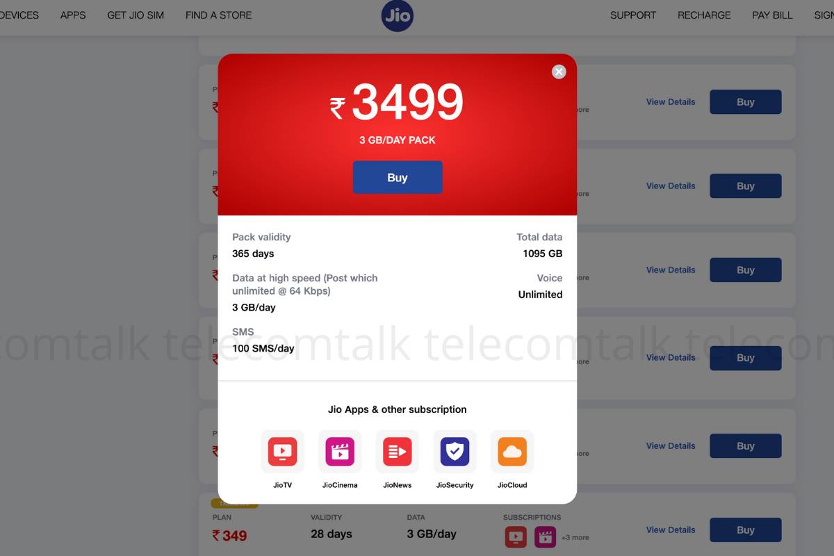 Reliance Jio Silently Introduces Rs 3499 Prepaid Plan for 1 Year - 86