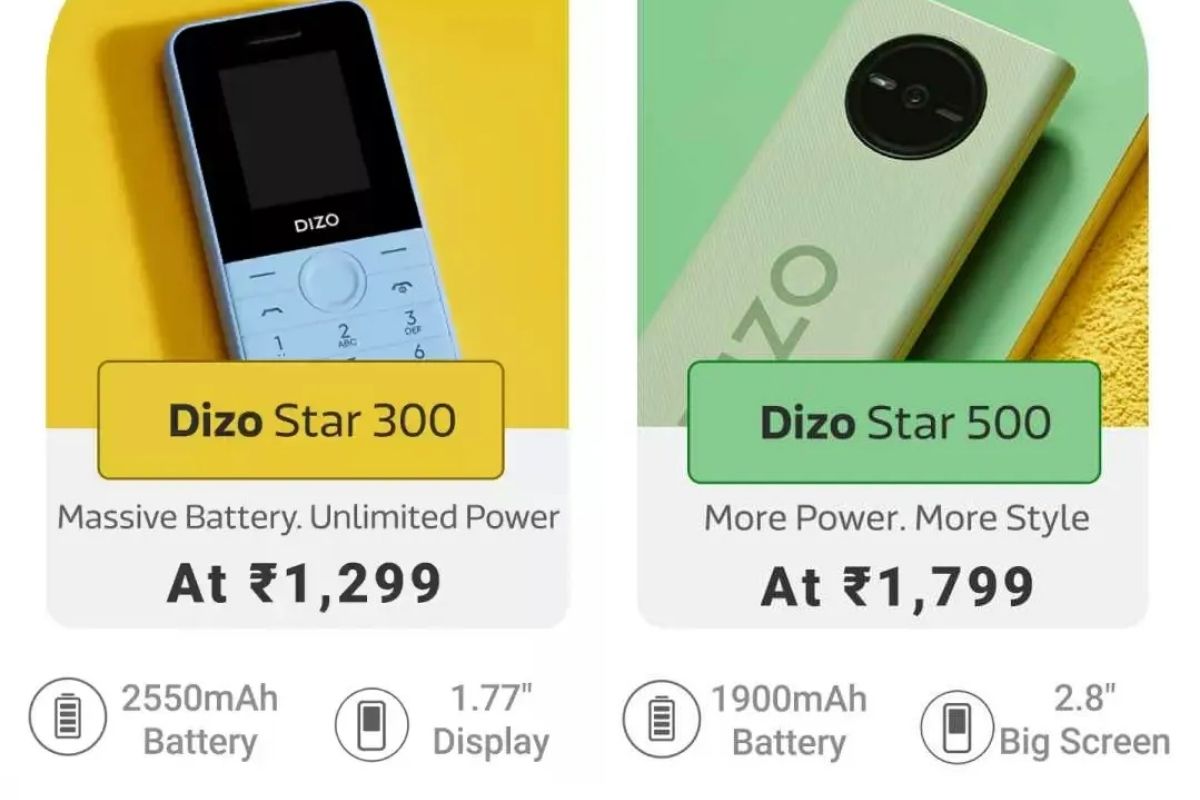  Dizo Launches Dizo Star 300 and Star 500 Feature Handsets in India - 21