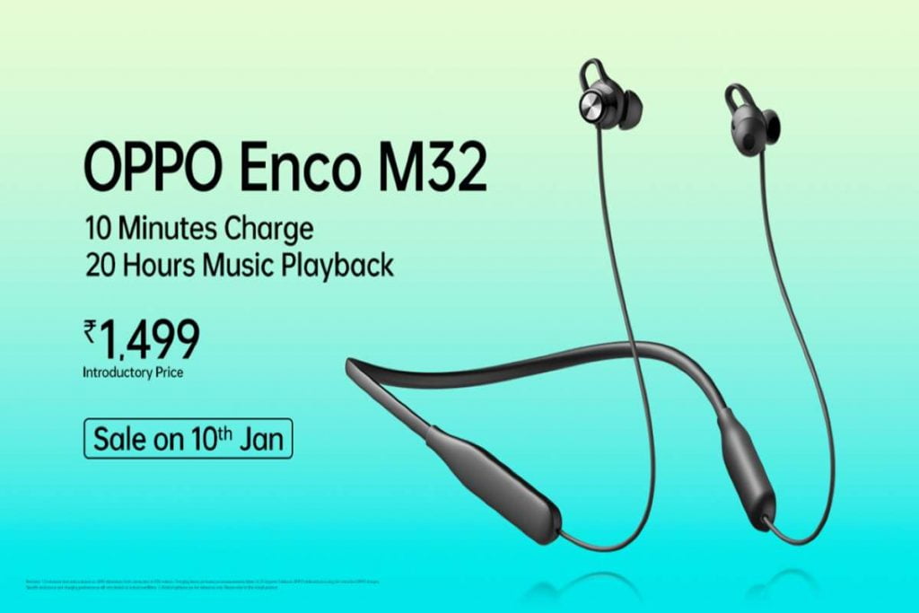 oppo enco m32 10 minutes charge