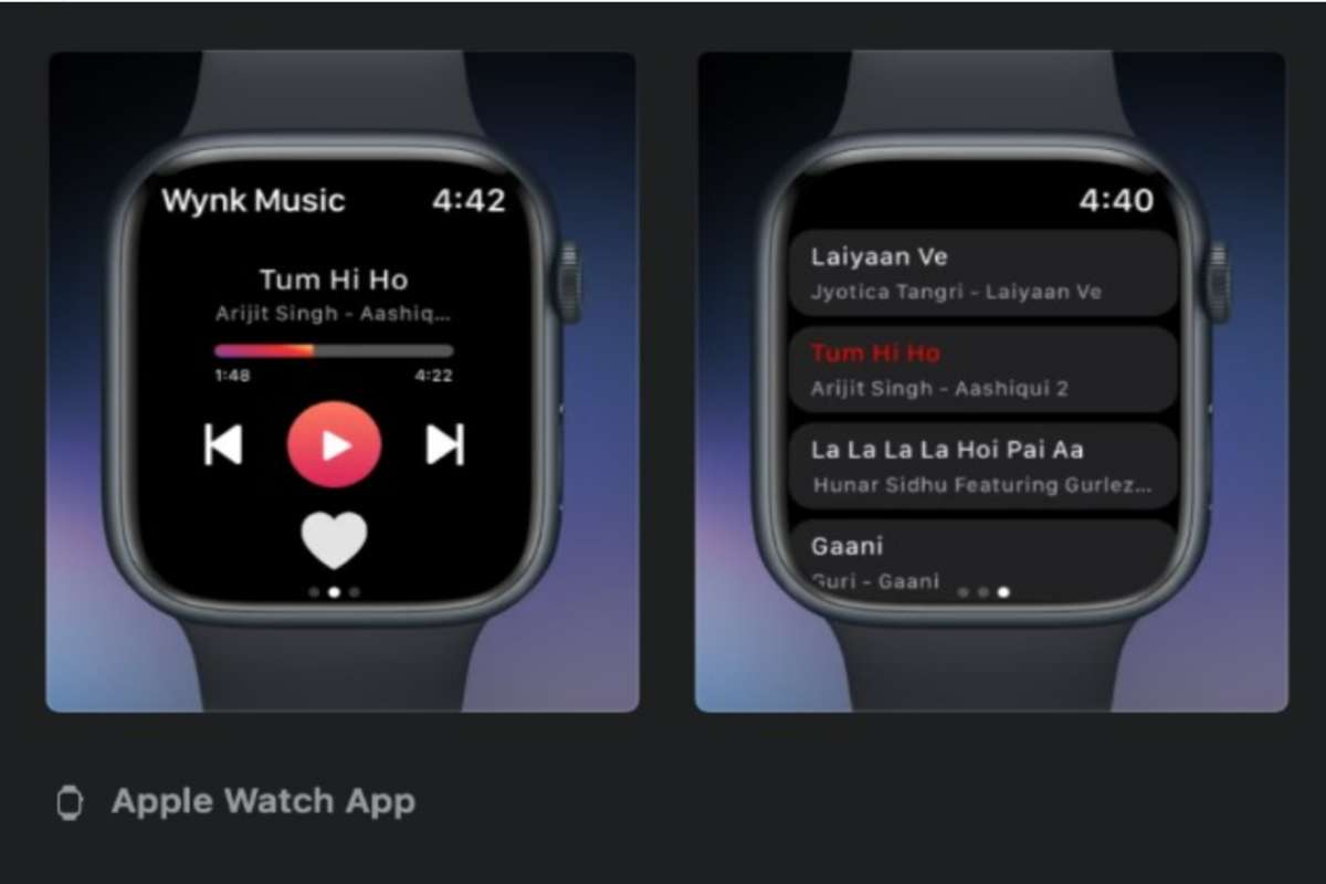 Streaming music cheap apple watch 4