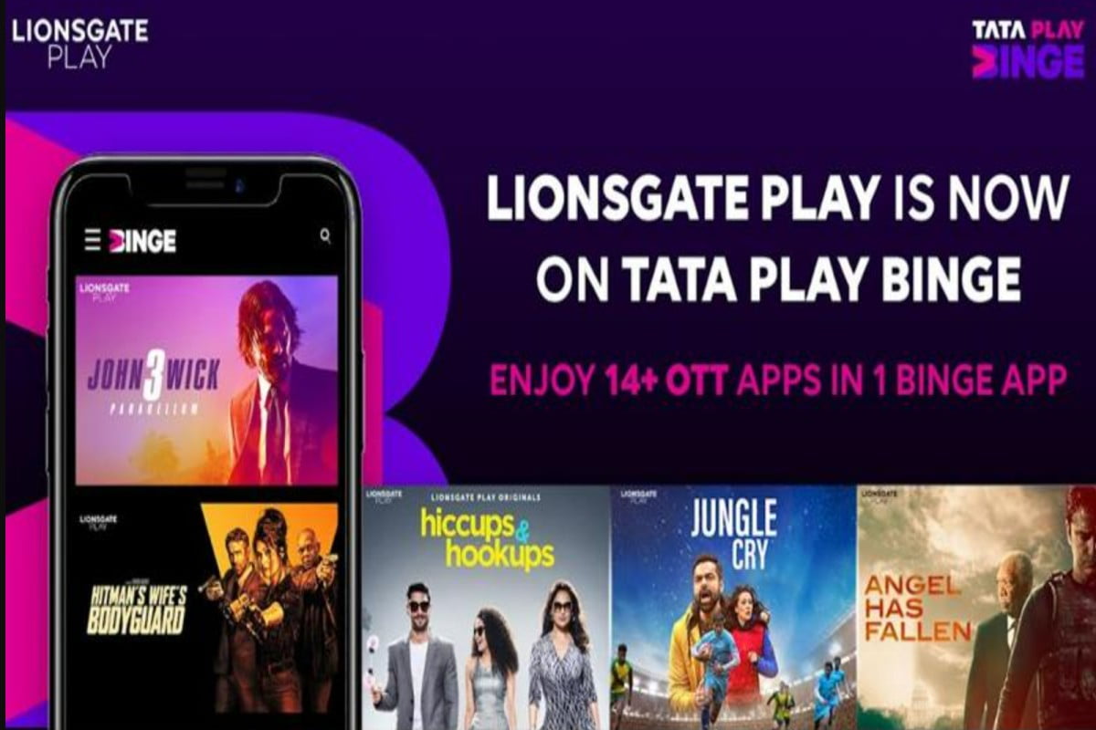Tata Play Adds Lionsgate Play to Tata Play Binge See all Apps You will Get - 25