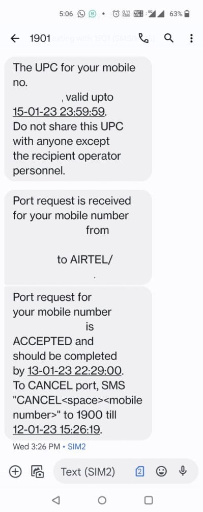 Airtel Home Delivery Porting