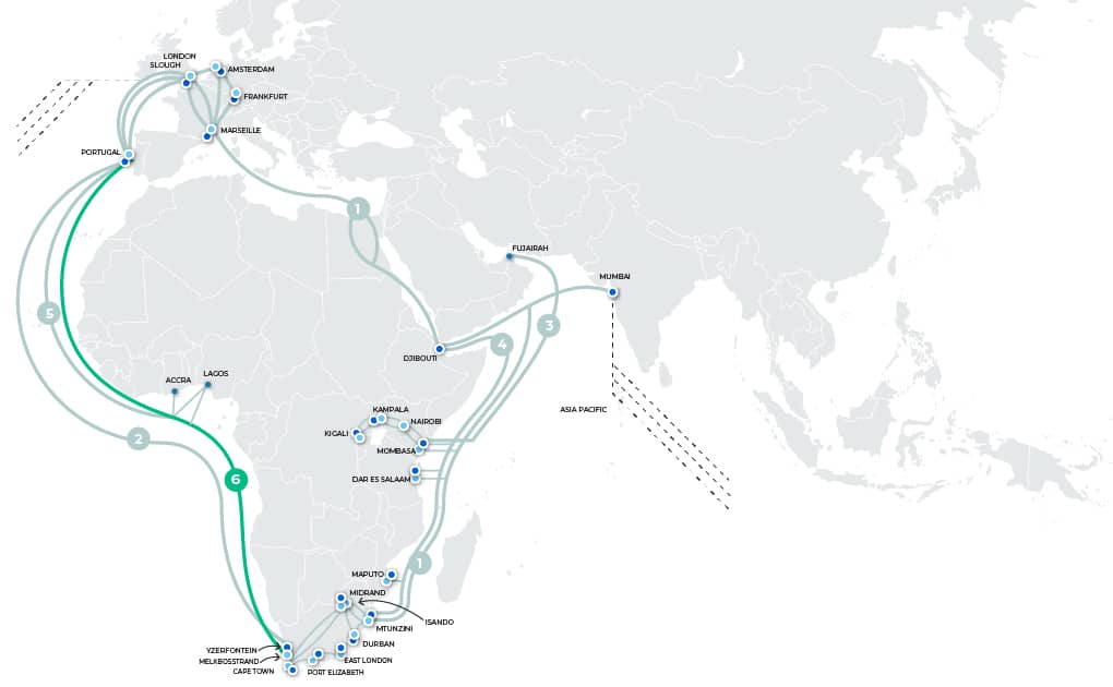Seacom Services Now Live on Equiano Subsea Cable
