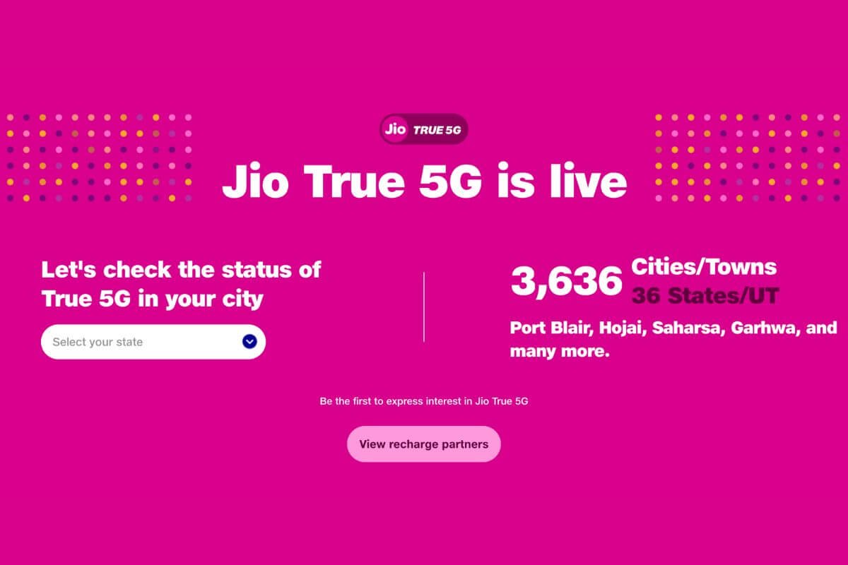 Jio 5G is Now Live in 3,636 Cities and Towns