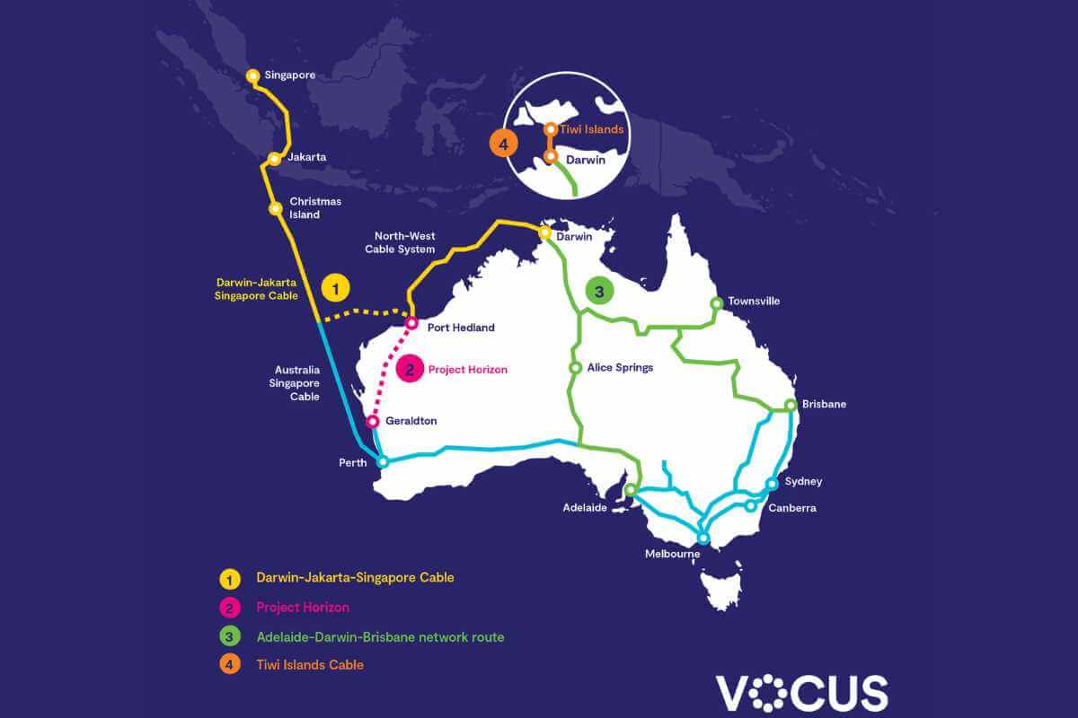 Vocus Activates Darwin Segment of DJSC Subsea Cable in Australia