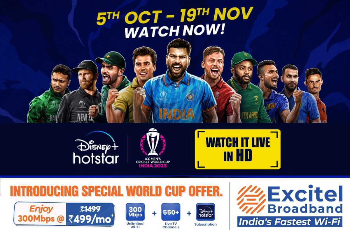 Excitel Broadband Launches World Cup Plan With Disney+ Hotstar Subscription