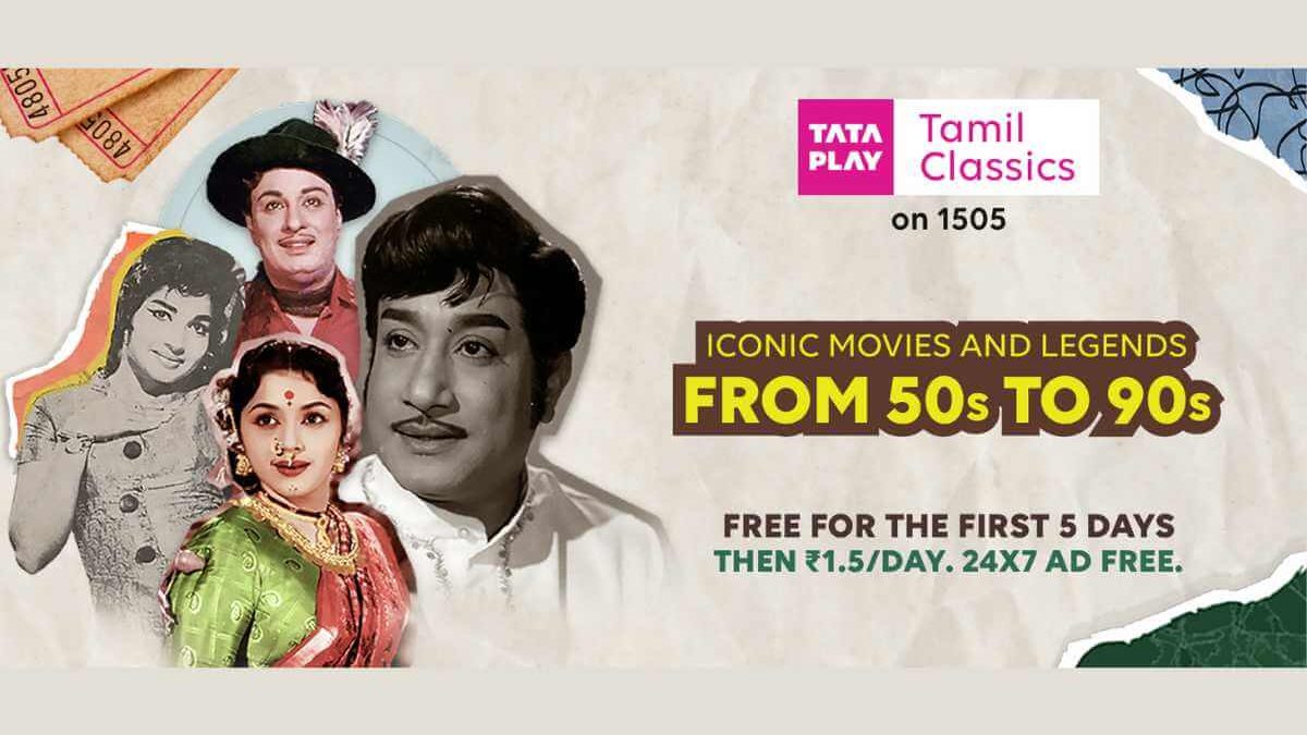 Tata Play Adds Tamil Classics to Its Service Portfolio