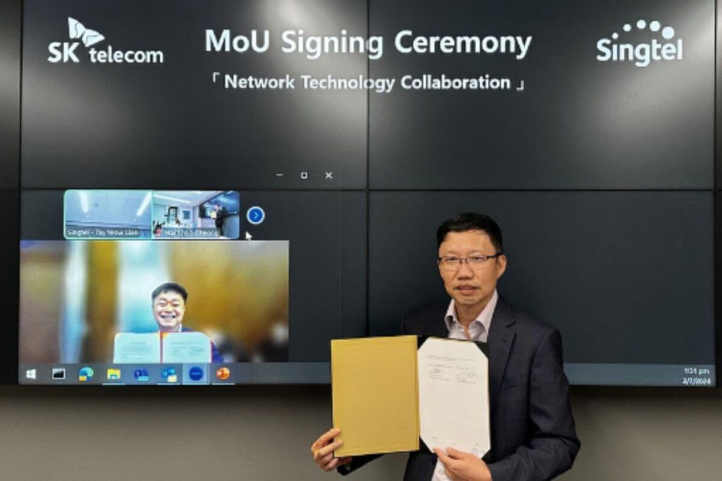 Singtel and SK Telecom Sign MoU to Propel New Network Technologies and AI