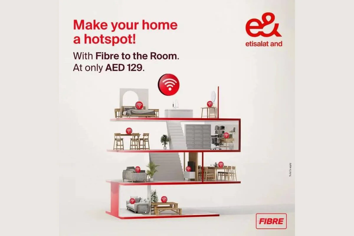 E& UAE Launches Fibre-To-The-Room High-Speed Internet Solution