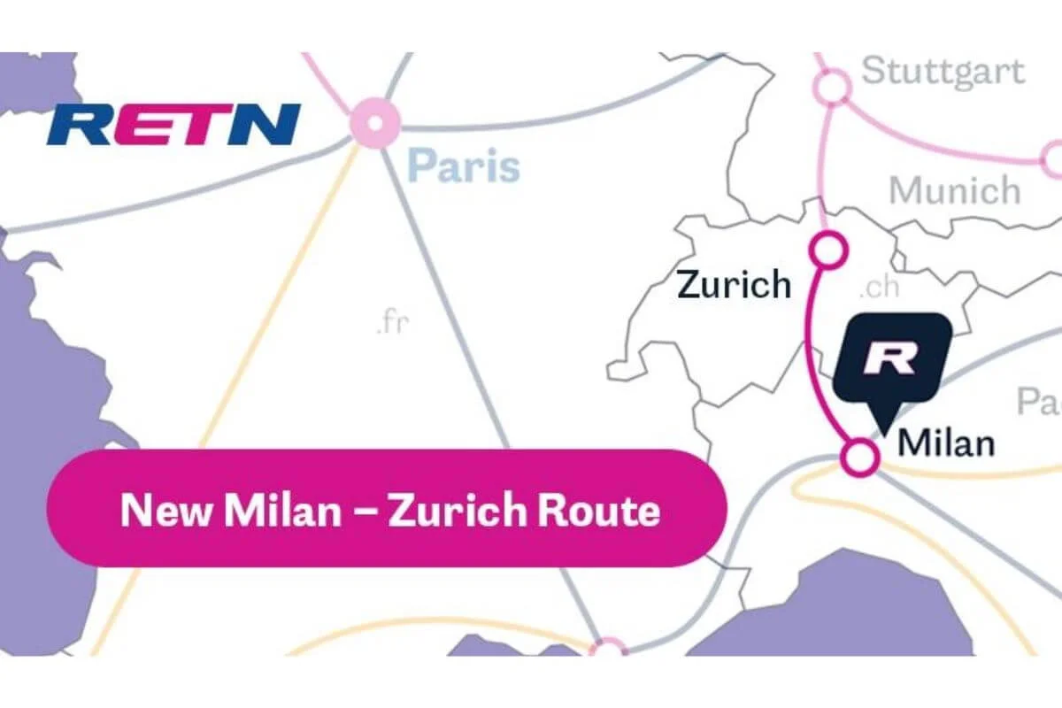 RETN Launches High-Capacity Milan-Zurich Route