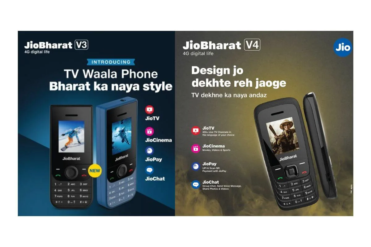 Jio Bharat V3 and V4