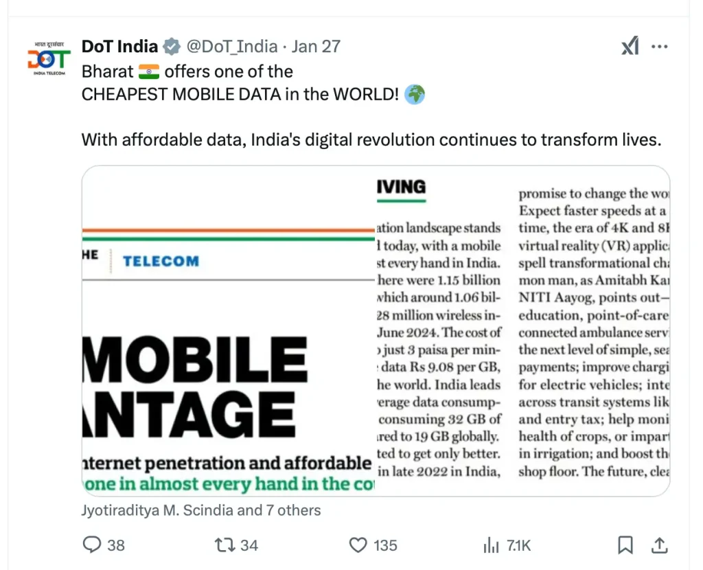 Dot Bharat Cheap data rates and phones