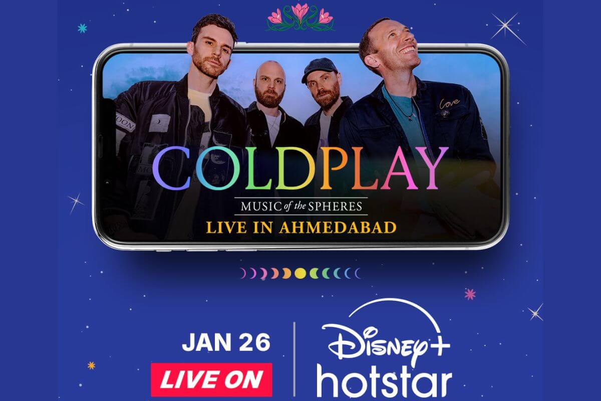 Disney+ Hotstar to Live Stream Coldplay’s Ahmedabad Concert