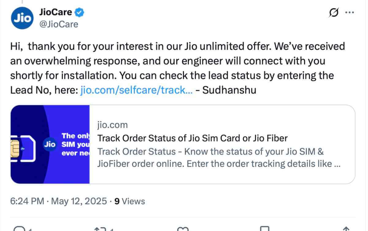 JioCare Customer Support
