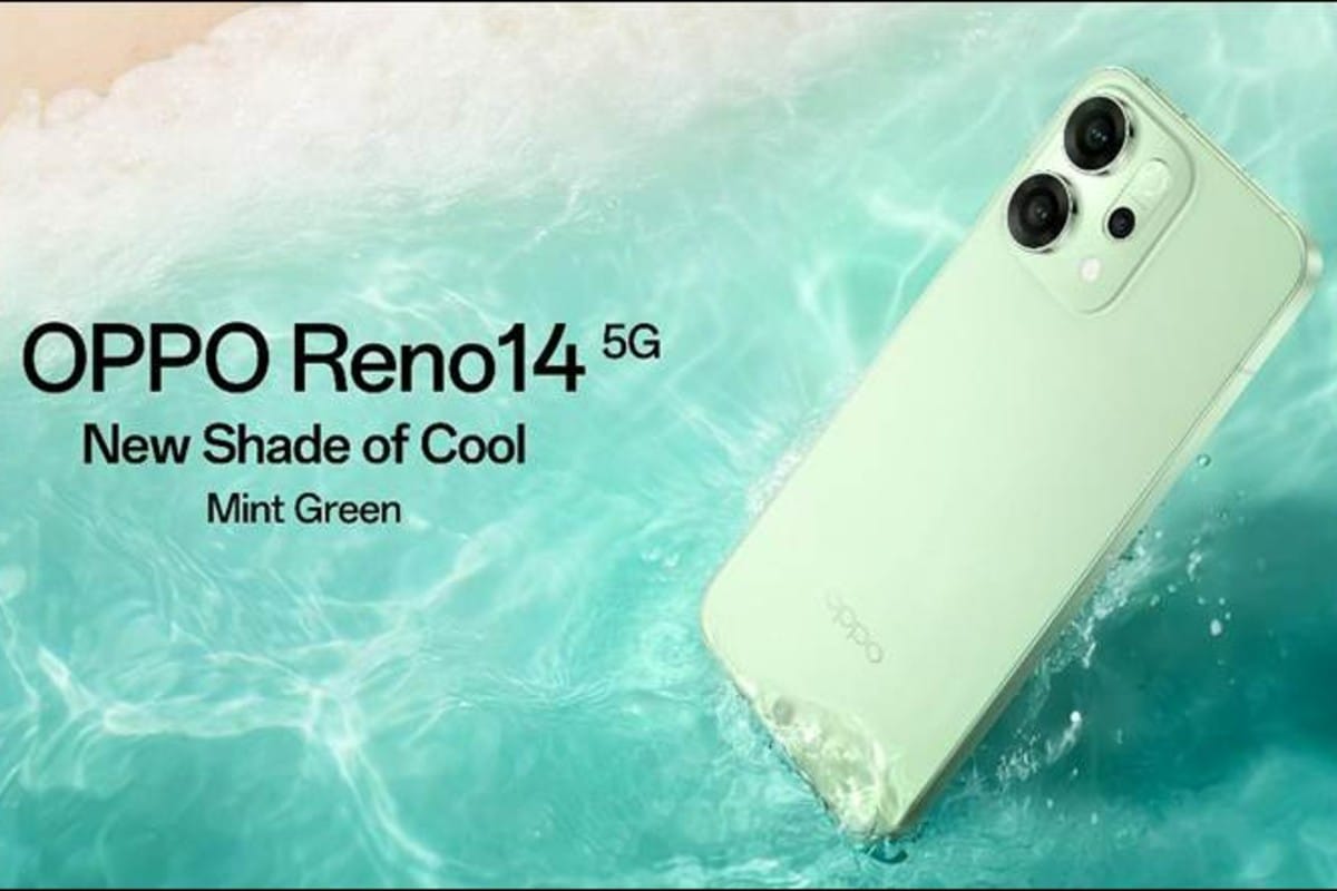 oppo reno14 5g launched in mint green