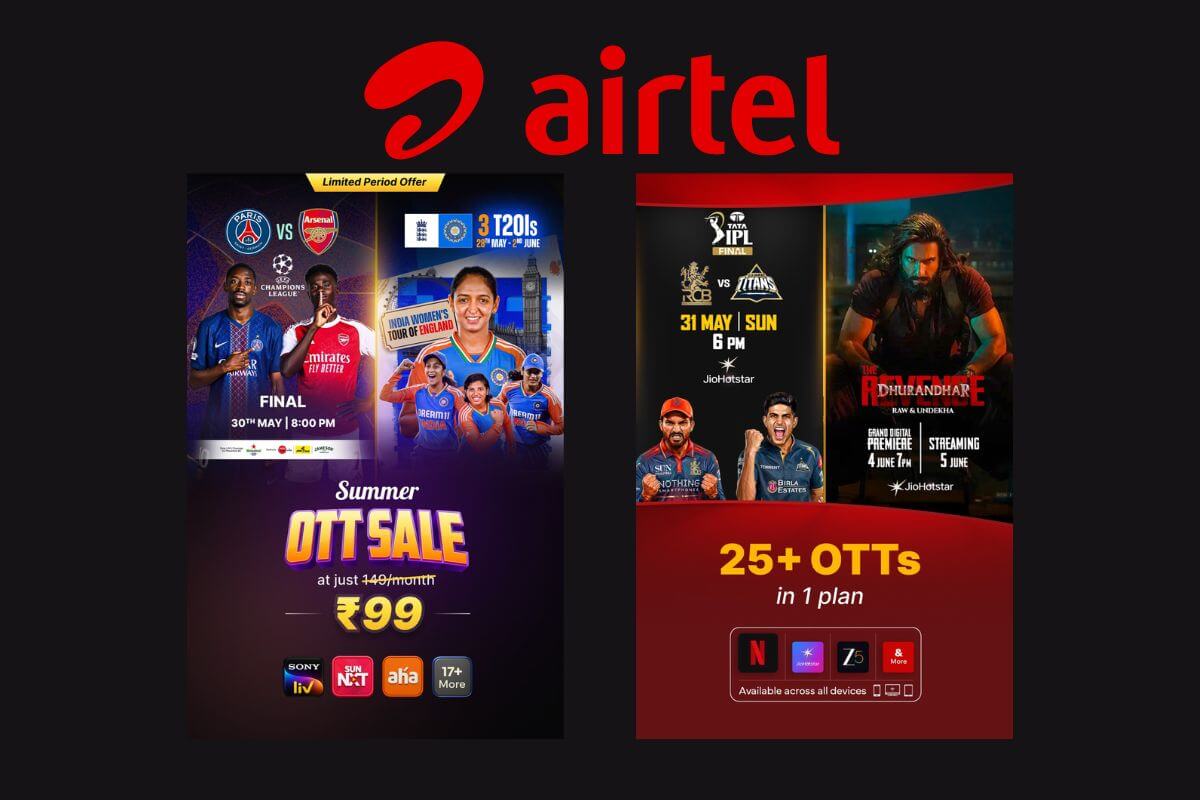 Airtel Offers Xstream Play Premium at Rs 99: Get Access to 20 OTT Apps