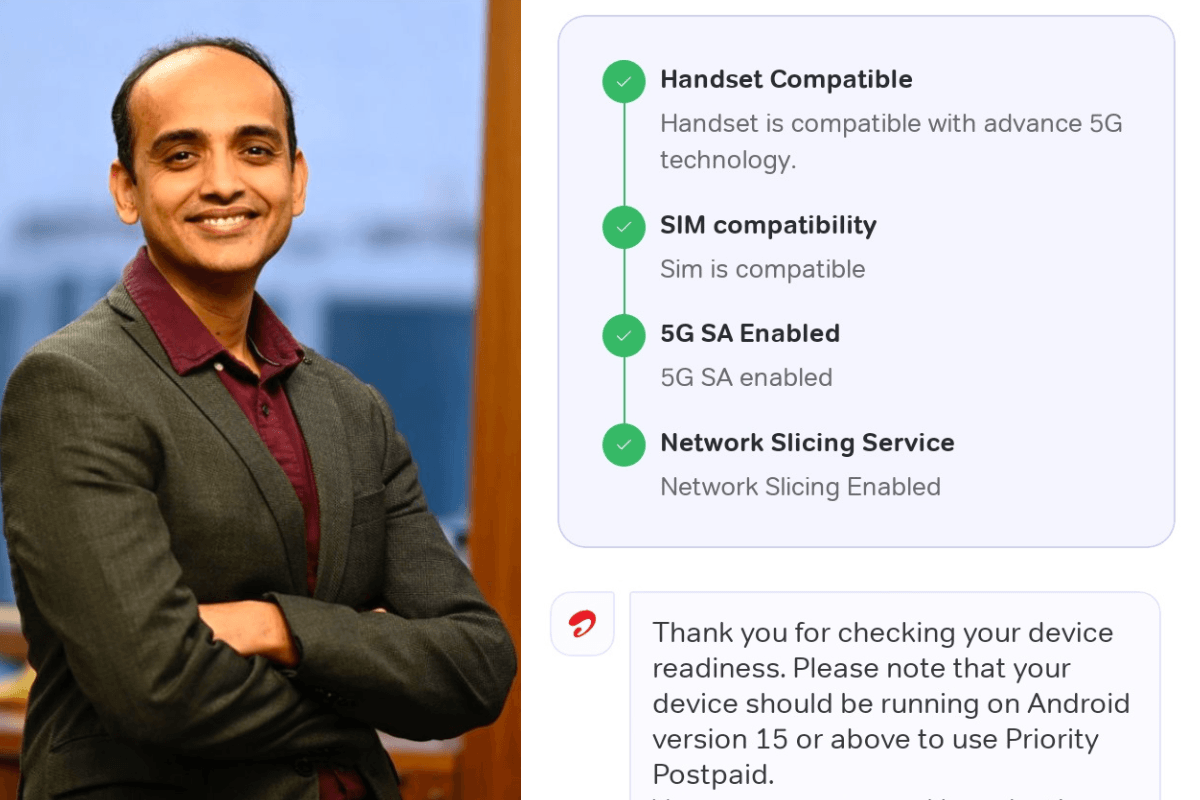 Bharti Airtel India CEO Says Users Can Diagnose Airtel Priority Readiness Through Airtel App