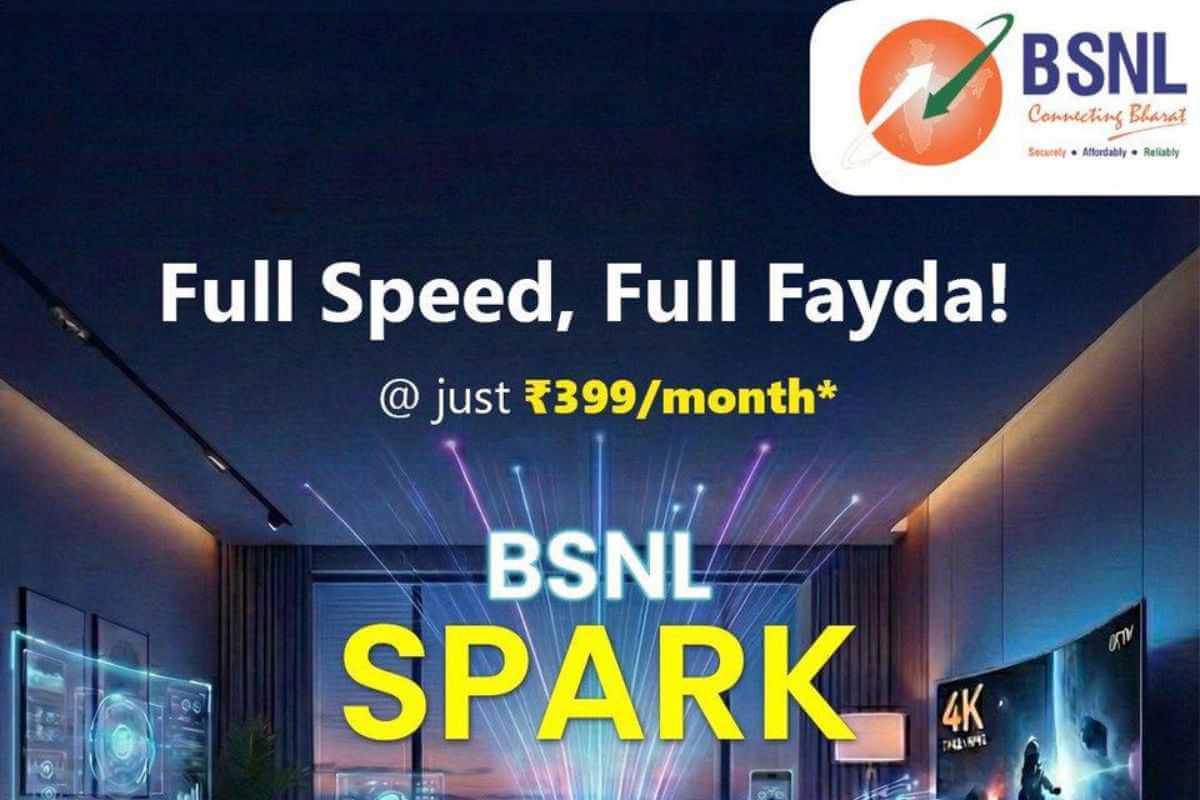 BSNL Spark FTTH Plan Offers Broadband at Rs 399 per Month